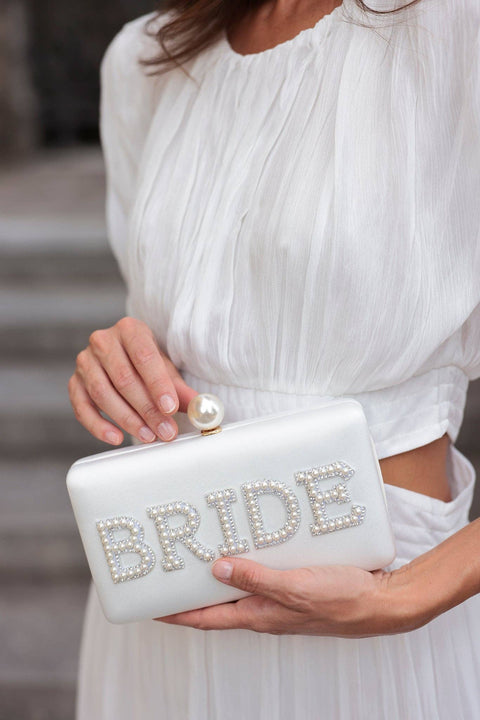 "BRIDE" PEARL MINAUDIERE, IVORY