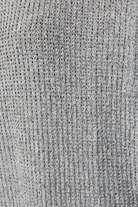 Knit Crew Neck Short Sleeve Sweater