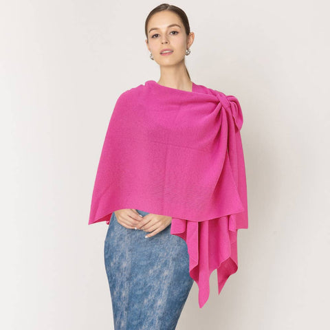 Shoulder Strap Solid Ruana Poncho: Spring Edition!