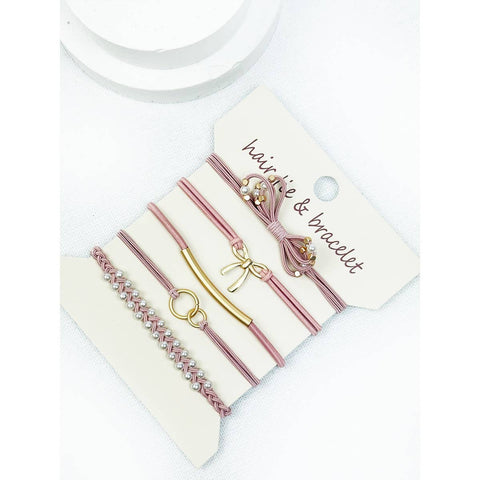 Boho Inspired BOW Theme Hair Tie Bracelets