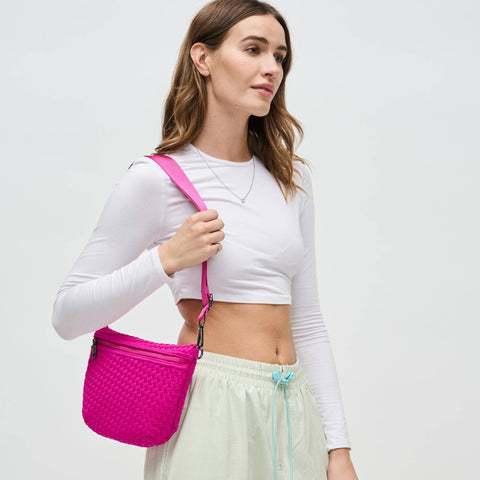 Ethereal - Woven Neoprene Crossbody: Chocolate
