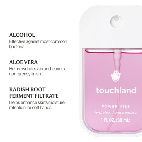 Touchland-Berry Bliss Power Mist Hydrating Hand Sanitizer-Pink Dot Styles