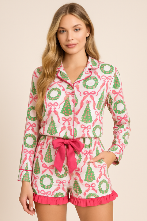 Christmas Pink Nutcracker Pajamas