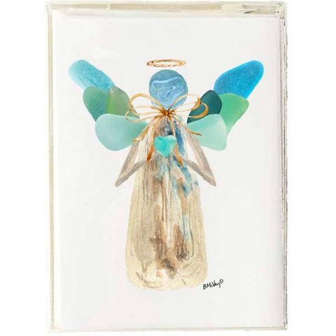 Sea Glass Angel Box Note Cards