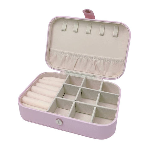 Faux Leather Portable Jewelry Box
: Ivory