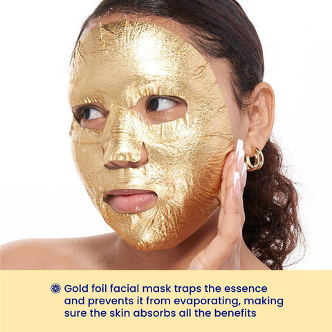 FaceTory-Face Mask - Korean Beauty - Gold Foil - Be Bright Be You-Pink Dot Styles