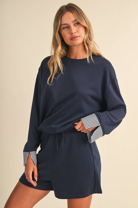 French Terry Sweatshirt & Short Set