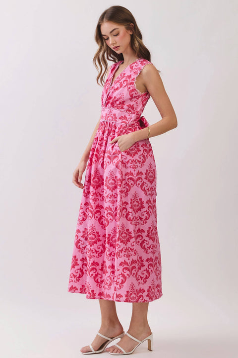 Pink Floral Beautiful Dress