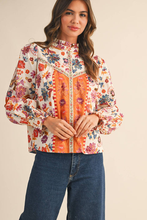 Floral Fall Blouse