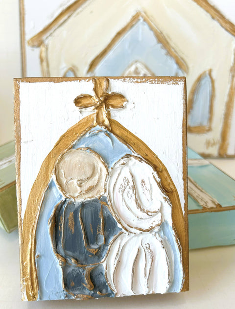 Coddiwomple-At the Church Door - Bride and Groom Wedding textured block-Pink Dot Styles