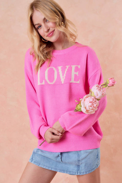 Pink LOVE Sweater
