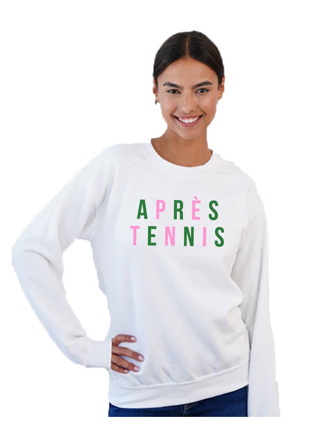 Toss Designs-Après Tennis Sweatshirt-Pink Dot Styles