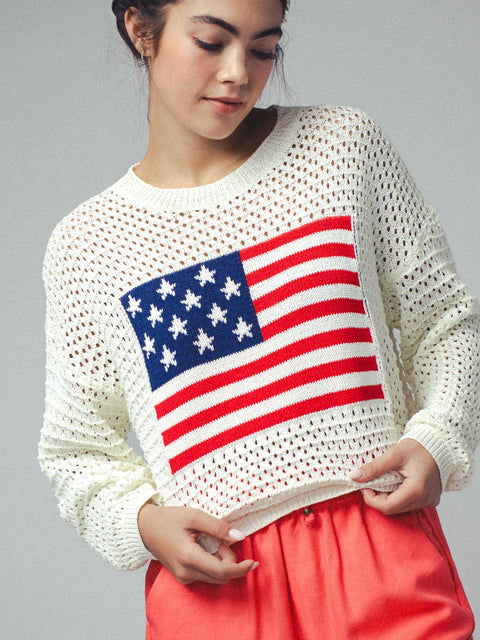 All-American Crochet Sweater