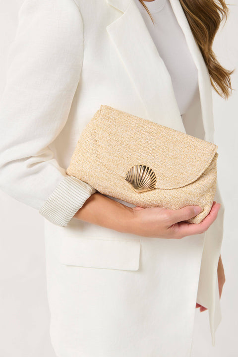 KAIA CLUTCH: IVORY