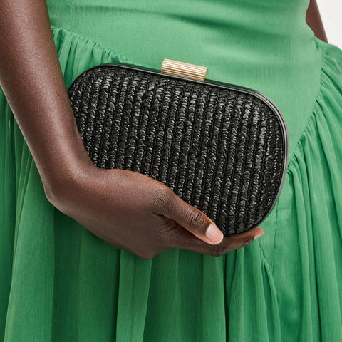 Alix Evening Bag: Natural