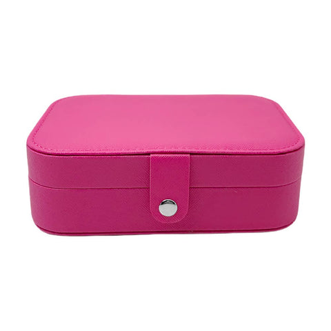 Faux Leather Portable Jewelry Box
: Pink