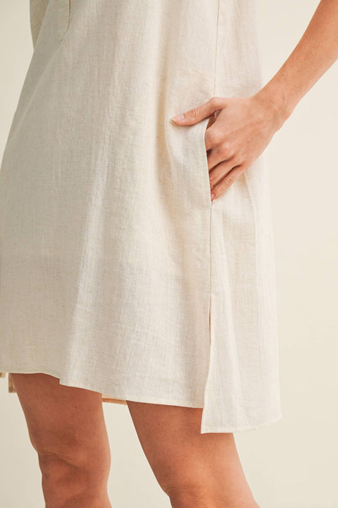 Linen Shift Dress