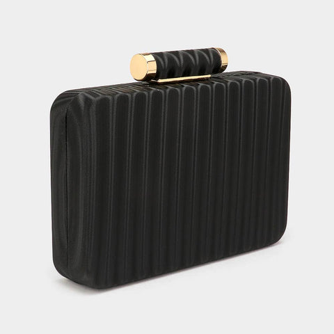 Sensibling Corp.-Solid Embossed Clutch-Pink Dot Styles
