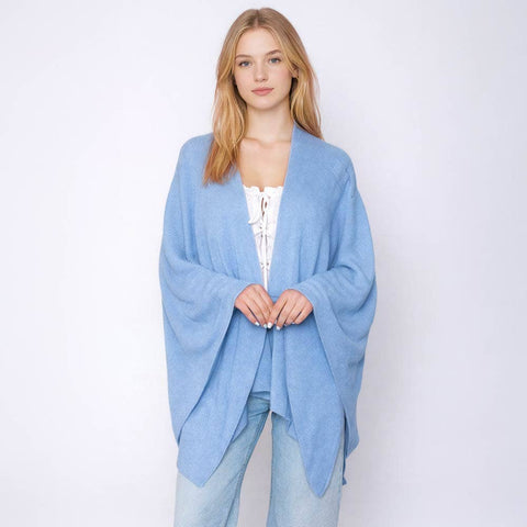 Shoulder Strap Solid Ruana Poncho: Spring Edition!