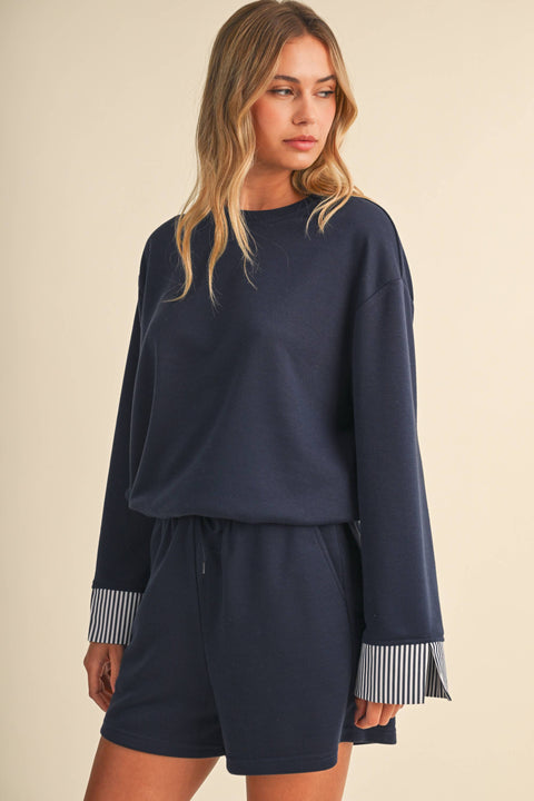 French Terry Sweatshirt & Short Set