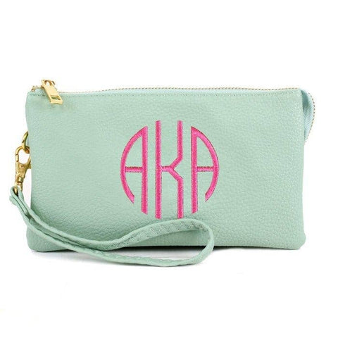 7013 Monogrammable Three Compartments Crossbody Bag: White