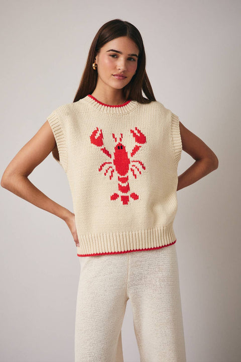 Sleeveless Lobster Sweater
