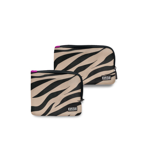 Kusshi-Kusshi Neoprene On-the-Go Case: Leopard-Pink Dot Styles