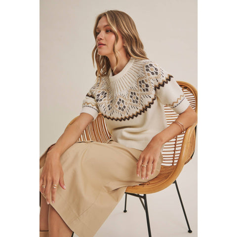 Nordic Brushed Knit Sweater