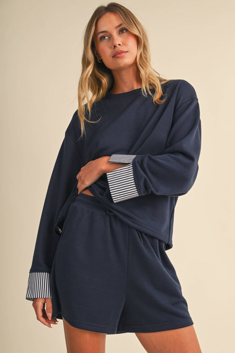 French Terry Sweatshirt & Short Set