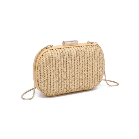 Alix Evening Bag: Natural