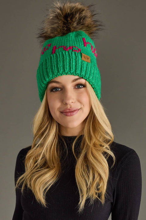 Holiday Pom Pom Hats