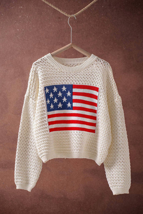 All-American Crochet Sweater