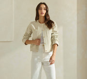 Able-Cotton Tweel Jacket-Pink Dot Styles