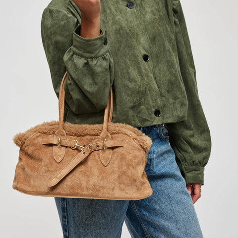 Tommy Faux Suede Satchel