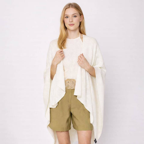 Shoulder Strap Solid Ruana Poncho: Spring Edition!