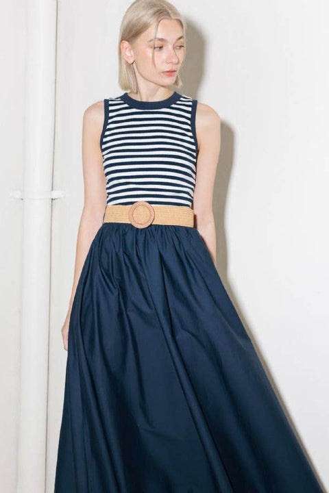 Mix Media Midi Dress