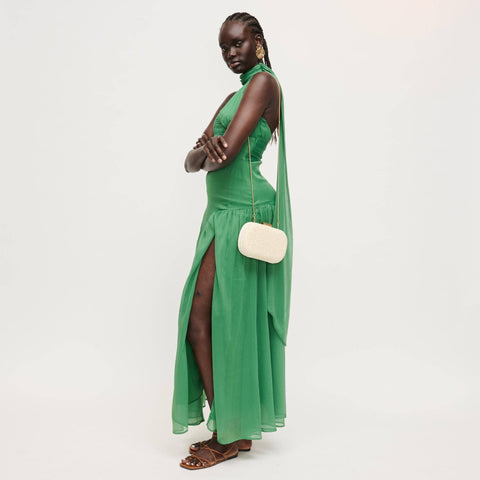 Alix Evening Bag: Natural
