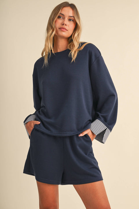French Terry Sweatshirt & Short Set