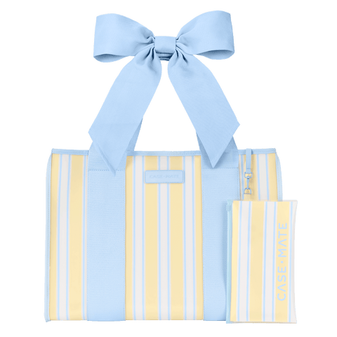 Case-Mate Cabana Stripe Bow Jelly Tote Bag