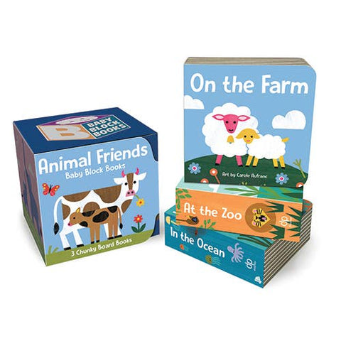 Sourcebooks-Baby Block Books: Animal Friends-Pink Dot Styles