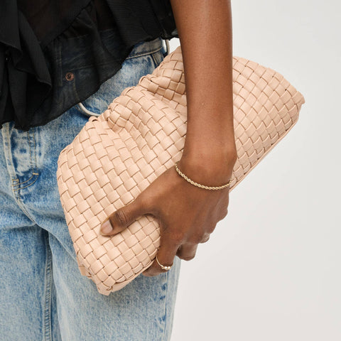 Tate Woven Frame Clutch