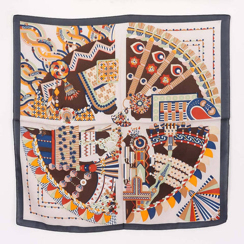 Multi Print Bandana: Orange