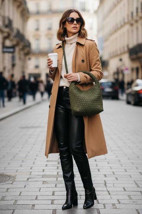 Shelly Army| Woven Bucket Bag