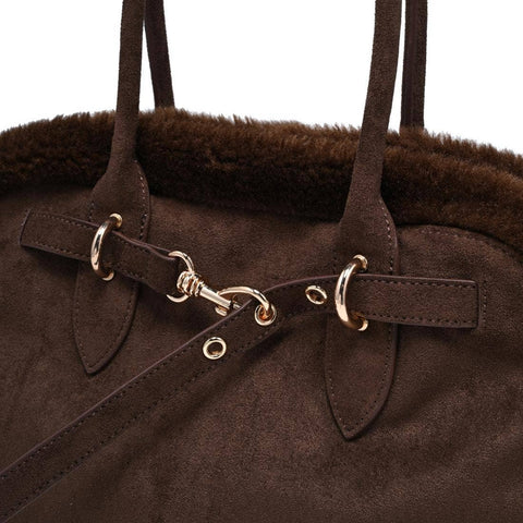 Tommy Faux Suede Satchel