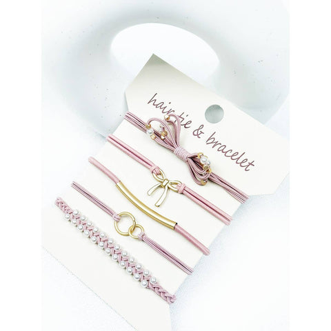 Boho Inspired BOW Theme Hair Tie Bracelets