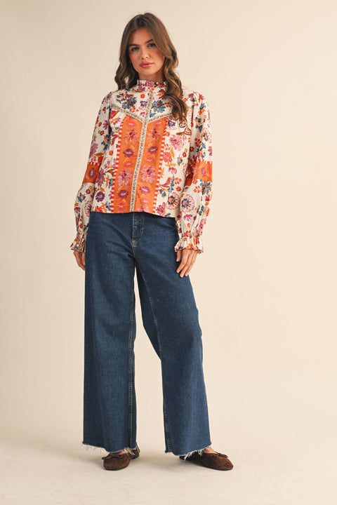 Floral Fall Blouse