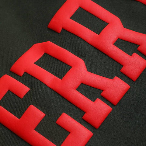 MERRY Puff Raised Letter Heavyweight Sweatshirt: WHITE