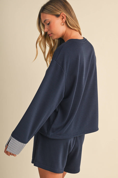 French Terry Sweatshirt & Short Set