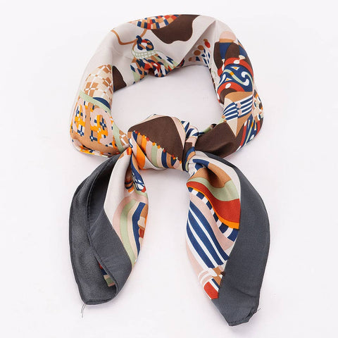 Multi Print Bandana: Orange