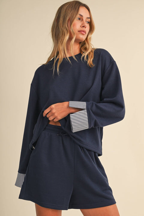 French Terry Sweatshirt & Short Set
